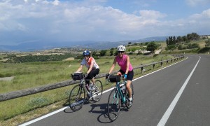 Ladies cycling in Sardinia