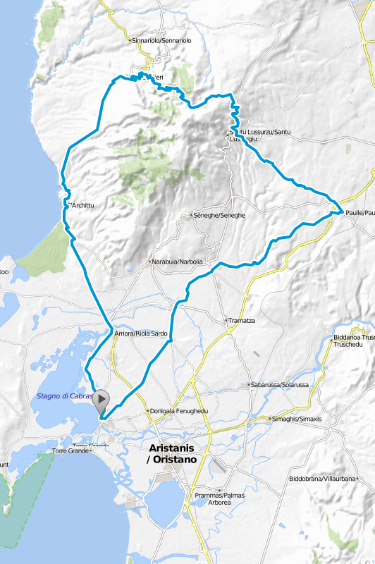 Mappe e tracce per la bici in Sardegna